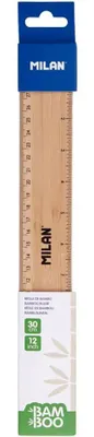 Produktbild von Milan Dickes Bambuslineal 30 Cm Durchsichtig  Durchsichtig One Size