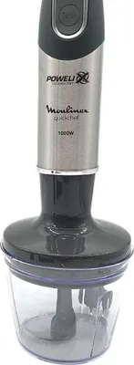 Produktbild von Moulinex Quickchef, Pürierstab, Eis-Crusher, 1000 W, Schwarz, Edelstahl