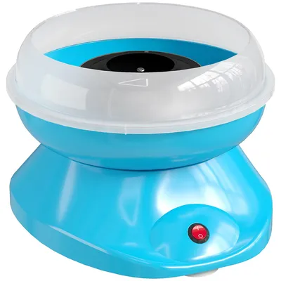 Immagine prodotto di Macchina per zucchero filato per uso domestico, 550 W, ideale per feste | Colore: Blu | Dimensioni: 26x27x18 cm
