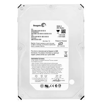 Image de Disque dur Seagate 250Gb ST3250820SCE 8Mb Cache 7200Rpm SATA II 3,5