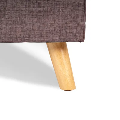 Produktbild von HOME DELUXE - Möbelfüße Holz DEDO - 1 Stück,Farbe: Hellbraun, Höhe: 15 cm, inkl. Schrauben I Sofafuß Sofa-Füße Möbelfuß