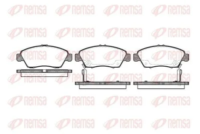 Produktbild von REMSA Bremsbeläge Satz Vorne Bremsklötze für HONDA CIVIC VII Hatchback (EU, EP, EV) 0418.02