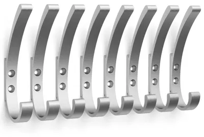 Productafbeelding van Set van 8 Sterke Wandhaken voor Kleding en Handdoeken