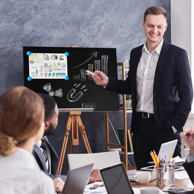 Immagine prodotto di Adesivo a lavagna - 40 cm x 60 cm - Autoadesivo e magnetico - Grande formato