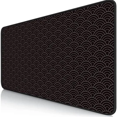 Productafbeelding van Gaming muismat XXL met afgewerkte randen, waterdicht, antislip, 800x300mm, met een golfpatroon