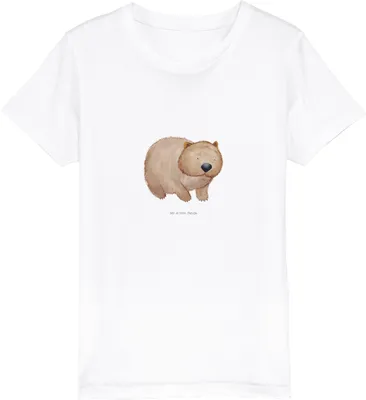Produktbild von Mr. & Mrs. Panda Kleinkinder T-Shirt Wombat 12-14 Jahre (152/164) - Weiß - Geschenk, Kindershirt, Teenager, Lustige Sprüche, Motivation, Spruch, Das Leben Ist schön