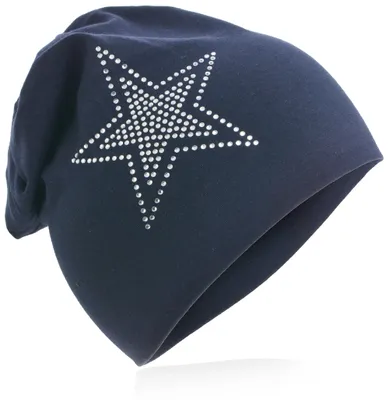 Produktbild von Kinder Beanie 2Stern Schwarzblau M