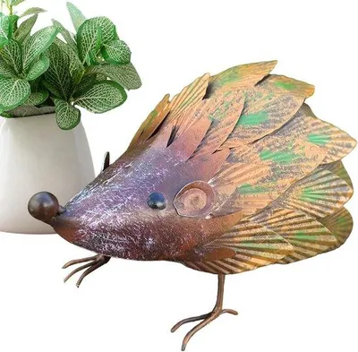 Produktbild von Igel Dekoration - Gartenbild Tierfigur - Außendekoration - Wasserdicht Metall - 24 x 16 x 16 cm - Einzelattribut