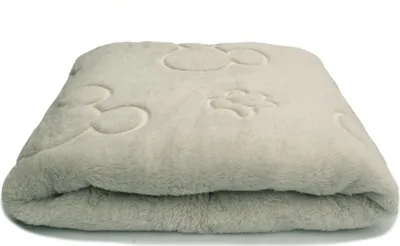 Image de Peluche Minky phosphorescente, souris sur fond gris 50 x 160 cm
