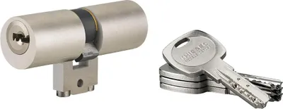 Image de Cylindre adaptateur rond T2 BLCT, 33x33mm, diamètre 22mm, 4 clés - THIRARD