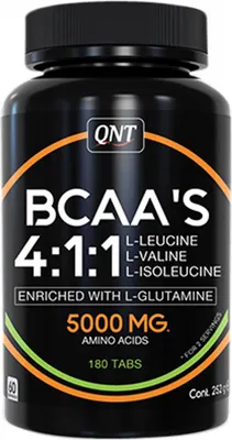 Produktbild von QNT BCAA 4:1:1 + L-Glutamine (180 Tabs) Unflavored - Aminosäuren - BCAA