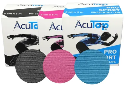 Obrázek produktu pro AcuTop Pro Sport Tape, Kineziologická páska, Béžová, Elastan, Viskózní, 5 dny, 5 m, 50 mm