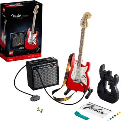 Obrázek produktu pro LEGO Ideas Fender® Stratocaster™, Sada na stavění, 18 rok/roky, Plast, 1074 kusů, 1,42 kg
