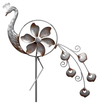 Produktbild von Gartenstecker Landhaus Pfau mit Windrad formano