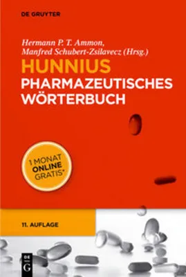 Obrázek produktu pro Hunnius Pharmazeutisches Wörterbuch