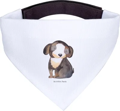 Produktbild von Mr. & Mrs. Panda Hundehalstuch Hund Entspannen - Weiß - Geschenk, Süß, Hunde Halstuch, Hundeliebe, Sprüche, Niedlich, Liebe, Bandana für, Tuch