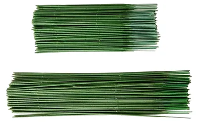 Produktbild von 100 Stück Kunststoff Blumenstäbe Biegsame und Stabile Blumenstiele für Bastelarbeiten und Dekoration