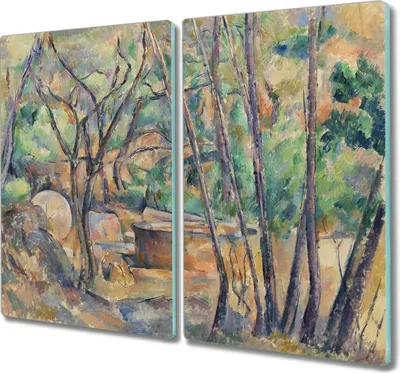 Produktbild von Coloray Schneidebrett Herdabdeckplatte 2x30x52 cm Kochplattenabdeckung Küchenbrett Hackbrett - Natur Baum