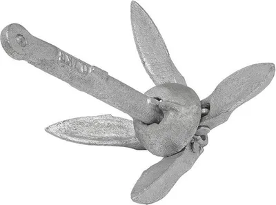 Image de Ancre pliante 0,7 kg. galvanisé. tête en forme d'oeuf