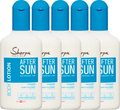 Produktbild von Sherpa Tensing After Sun 5x175ml Körperpflege für lang anhaltende Bräune
