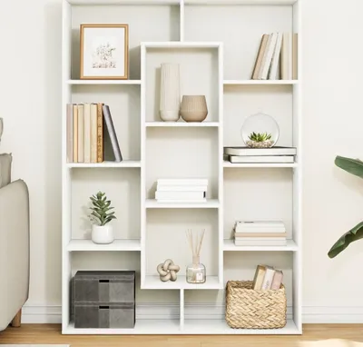 Produktbild von Bücherregal Weiß 102x29x143 cm Holzwerkstoff 3310298