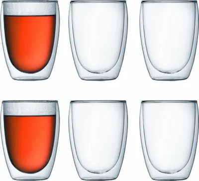 Image de Verres Bodum Pavina Double Paroi Isolation Thermique Supérieure Pour Boissons Chaudes Ou Froides. - Bodum