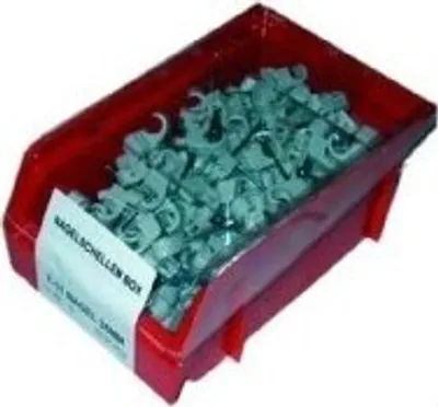 Produktbild von Nagelschellenbox 250Stck 7-11mm Grau Nagel 35mm 11159375