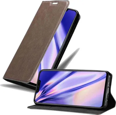 Obrázok produktu pre Cadorabo puzdro pre Huawei P SMART PLUS 2019 Ochranný kryt v hnedej farbe Puzdro na mobilný telefón Kryt Magnetické zatváranie
