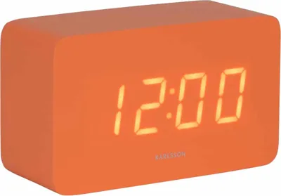 Produktbild von Karlsson - Wecker Spry Tube - Orange - 10x4.3x5.9cm