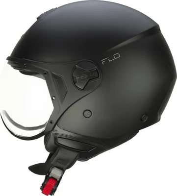 Produktbild von Jet Helm CGM 167A FLO MONO Matt-Schwarz Geformtes Visier größe S