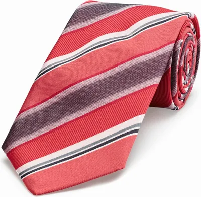 Produktbild von GREIFF Greiff Krawatte 6900-9700-750 Gr. uni rot/grau gestreift