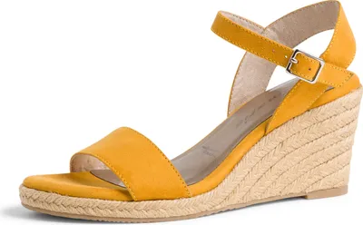 Produktbild von Tamaris Damen Keilsandaletten 5246-36, 5246-37, 5246-38, 5246-39, 5246-40, 5246-41 TAM-1-1-28300-24 MUSTARD 40 [Schuhe Frau]