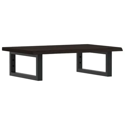 Produktbild von Waschtischplatte mit Halterung Stahl und Massivholz Eiche
