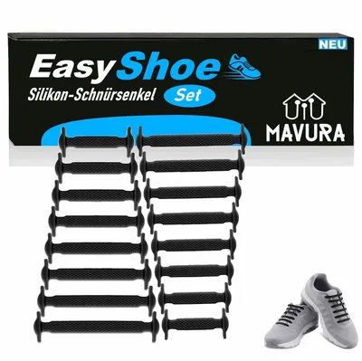 Produktbild von EasyShoe Silikon Schnürsenkel elastisch ohne binden Schnellverschluss Set Gummi