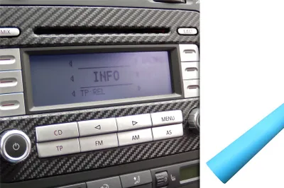 Produktbild von Premium Innenraum Zierleisten Dekor Blende Design Folie Auto Set Hellblau Matt