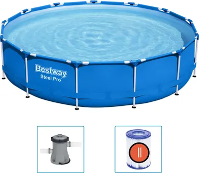 Produktbild von Bestway Steel Pro Frame Pool 396x84 cm