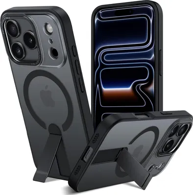 Produktbild von Kickstand Hülle für iPhone 17 Pro Max Schutzhülle Case mit Ständer kompatibel für Magsafe