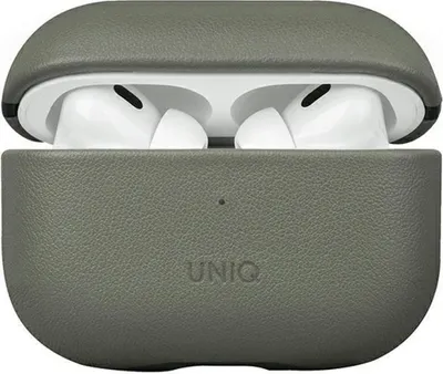Image de Uniq Etui Terra Airpods Pro 2 Gen.cuir véritable (2022/2023) Zielony/Lichen Green