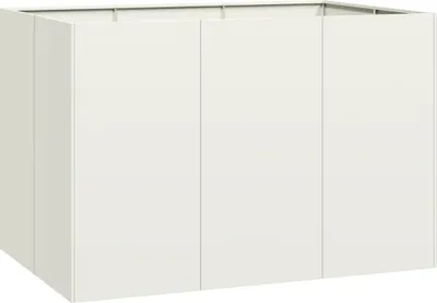 Produktbild von Pflanzgefäß Weiß 120x80x80 cm Stahl