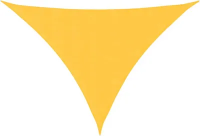 Image de vidaXL Voile d'ombrage jaune 7x5x5 m 100% Polyester Oxford
