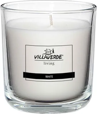 Produktbild von Villa Verde Duftkerze im Glas, White, Höhe 8,8 cm Ø 8 cm