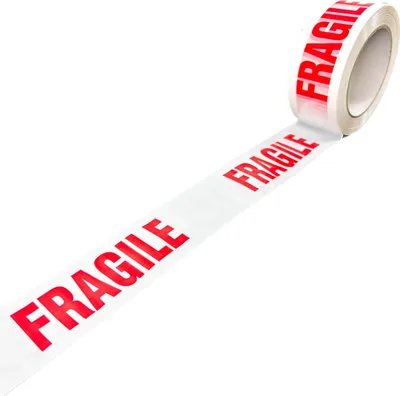 Image de Lot de 3 rouleaux de ruban adhésif imprimé "fragile"