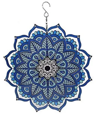 Produktbild von Windspiel Metall Mandala 360 Grad für Innen & Außenbereich Gartendekoration