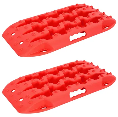 Immagine prodotto di vidaXL Piastra di trazione, 2 pezzi, rossa, 57,5 x 30,5 x 5,5 cm