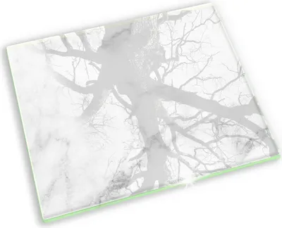 Produktbild von Glasplatte für Grabkerzen Gummifüße Glas Motiv - 60x52 cm - Moderner Marmor