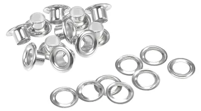 200 Sets Ösen mit Unterlegscheiben 9 x 4,5 x 4,7 mm