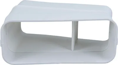 Produktbild von OPTIMAIRO Flachkanalbogen 15° waagerecht 222 x 89 Kunststoff weiß