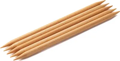 Produktbild von Lana Grossa - Strumpfstricknadel Holz Buche 20cm 8,0mm