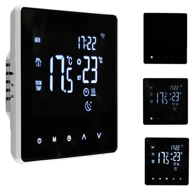 Produktbild von Intelligenter Thermostat, Touchscreen-Steuerung, Programmierbare Zeitplanung, 3A WIFI Weiß