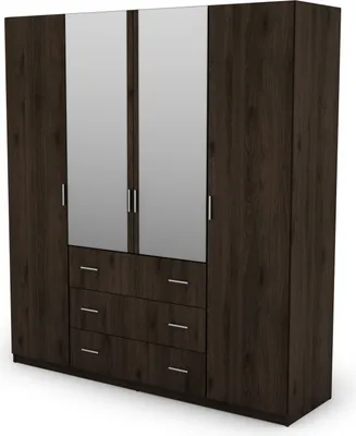 Zdjęcie produktu dla Meblast | Szafa 200/220 cm, orzech okapi z 2 lustrami, okucia premium | Klasyczna, luksusowa